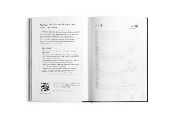 Kalendarz – Organizer Finansowy dla Branży Beauty i nie tylko na 2026 rok.