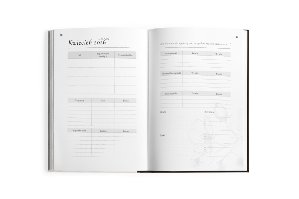 Kalendarz – Organizer Finansowy dla Branży Beauty i nie tylko na 2026 rok.